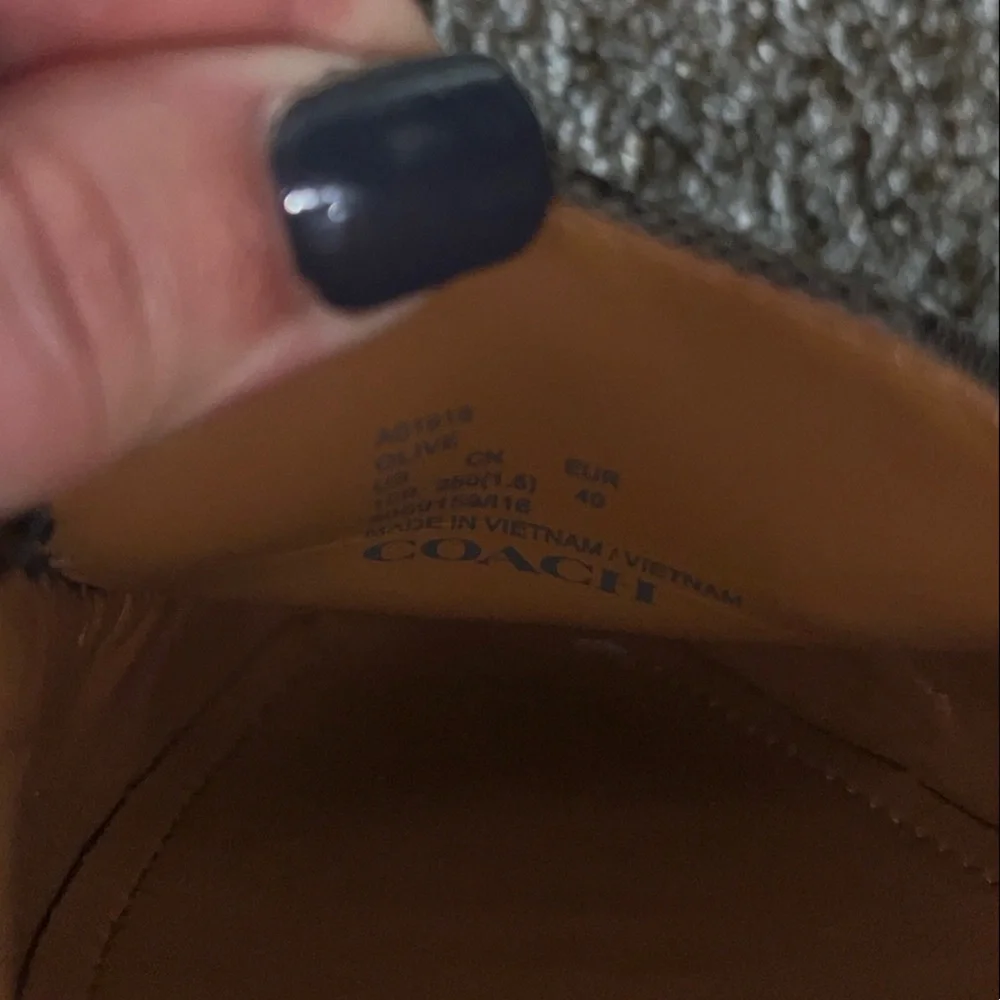 Coach Women's Black Signature Loafers - Picture 11 of 11